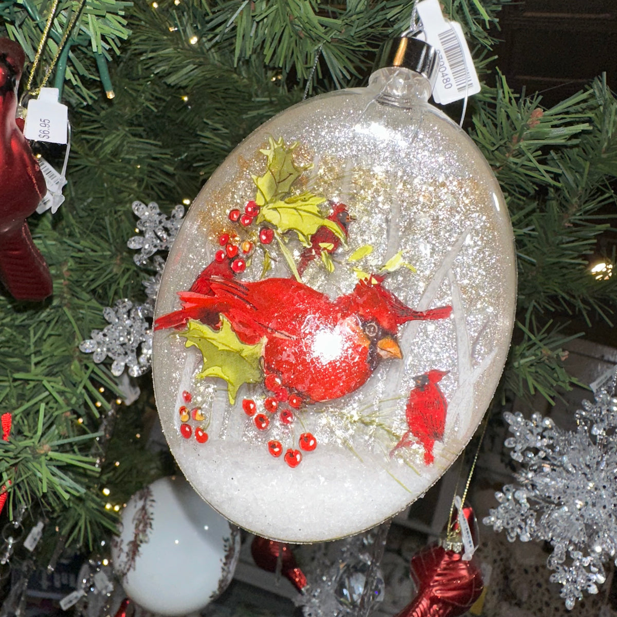 Cardinal Winter Berry | Ornament