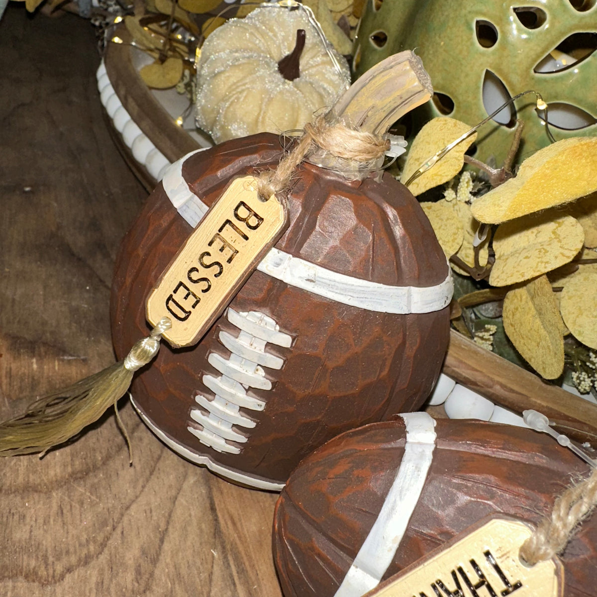 Harvest Football Pumpkin