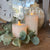 Glass Vase Candle | Cream | Battery Operated