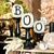 "BOO" Pumpkin Tabletop Pedestals