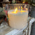 Glass Vase Candle | Ivory | Battery Operated | 6x6"