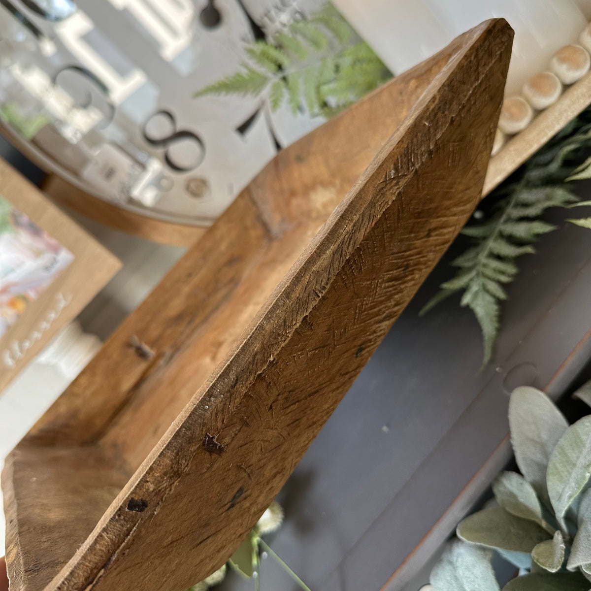 Primitive Wood Tray | Square | 12&quot;