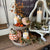 Tiered Pumpkin & Candle Setting | Autumn Tabletop Display