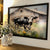 Spring Cow & Barn Scene | Wall Art