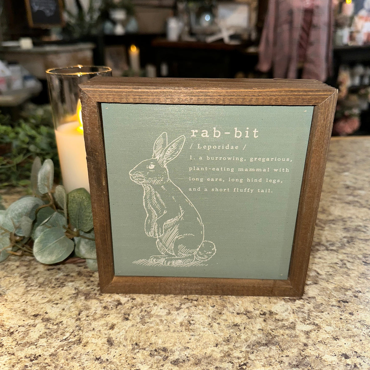 Rabbit | Framed Sign