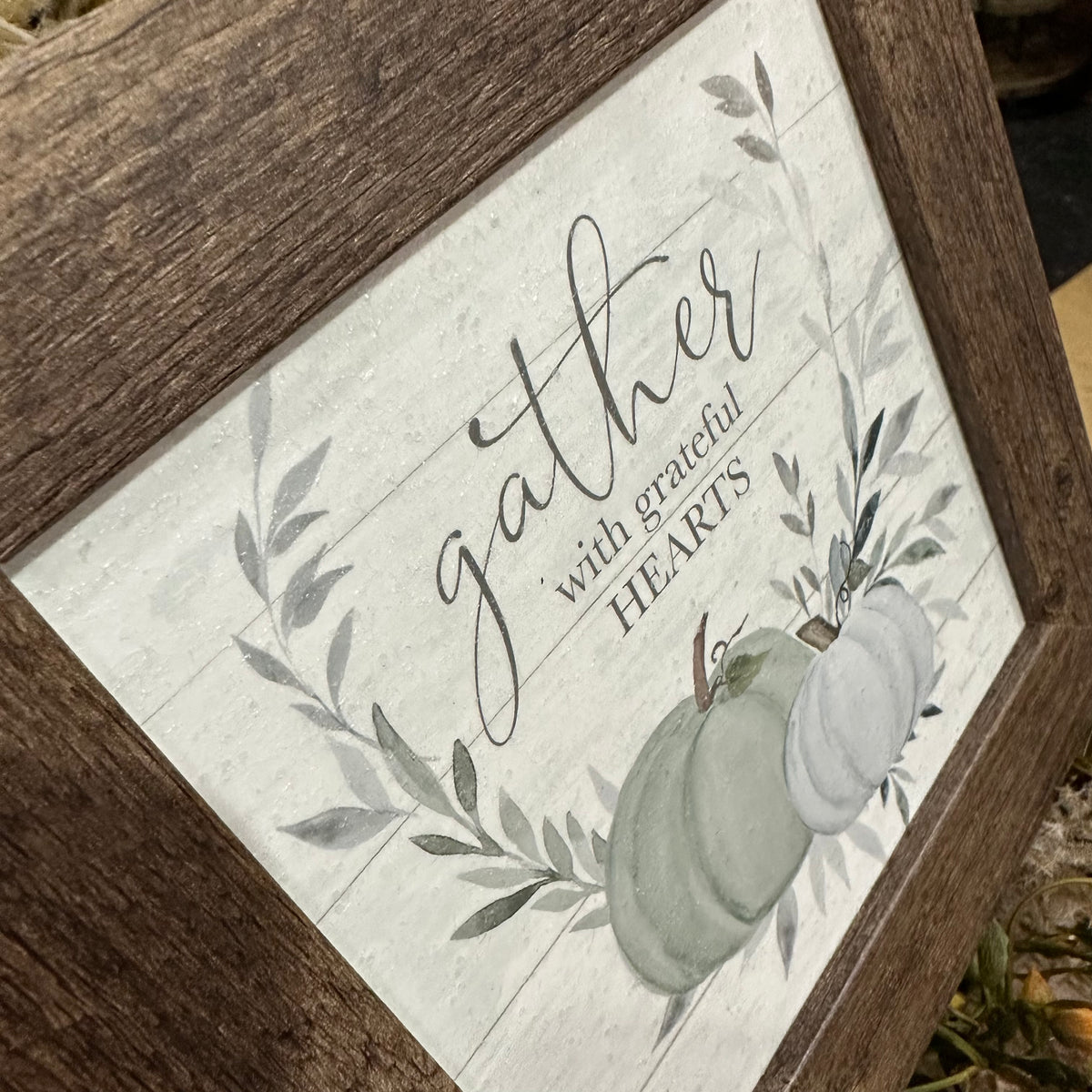 Gather with Grateful Hearts | Framed Art