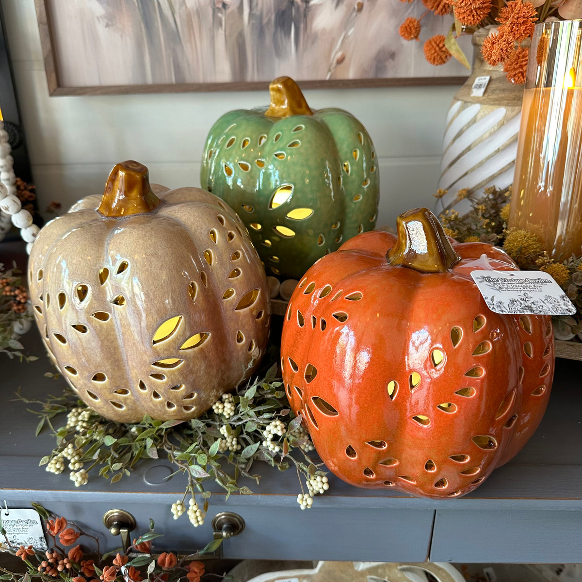 Pumpkin Leafy Luminary