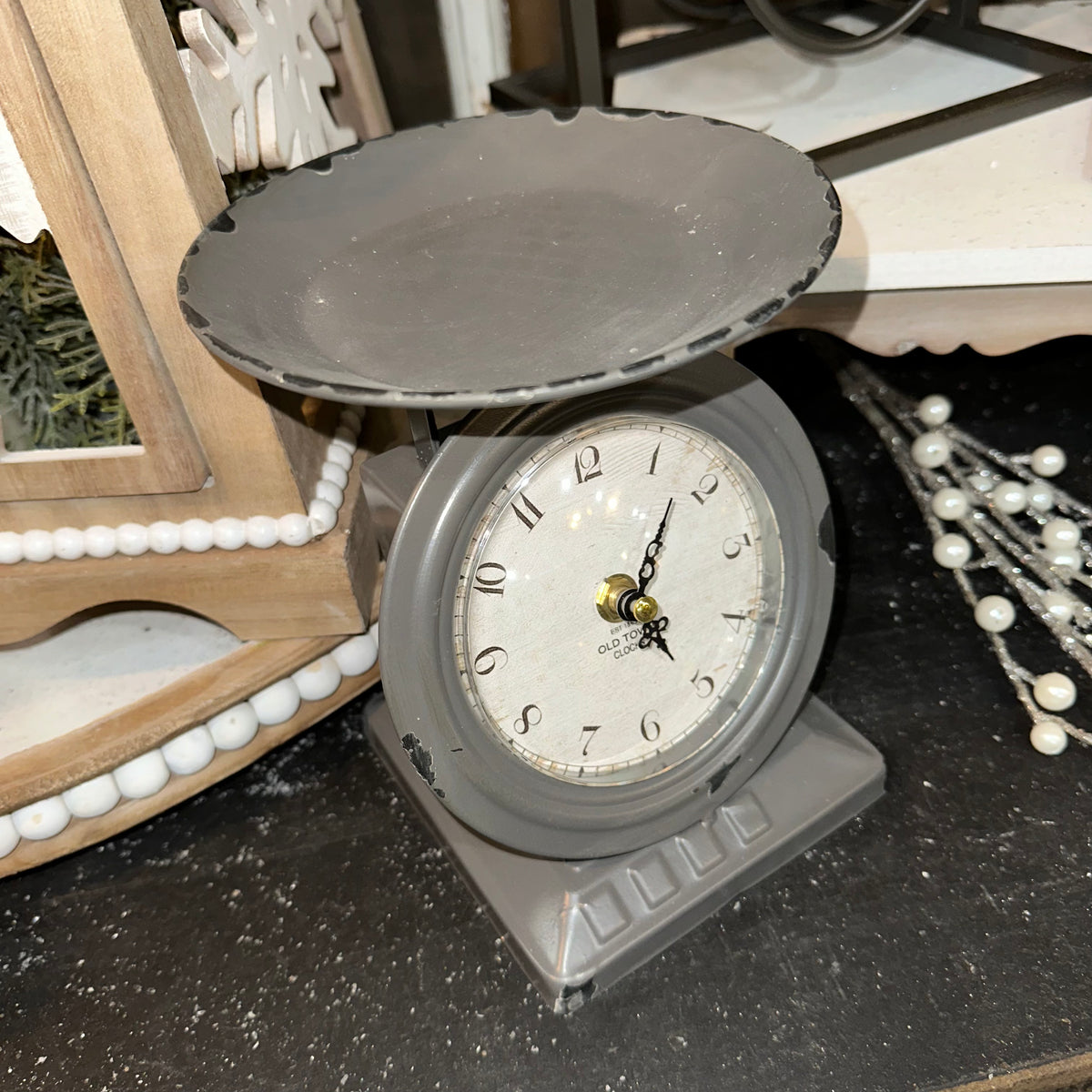 Old Town Scale Clock | Grey