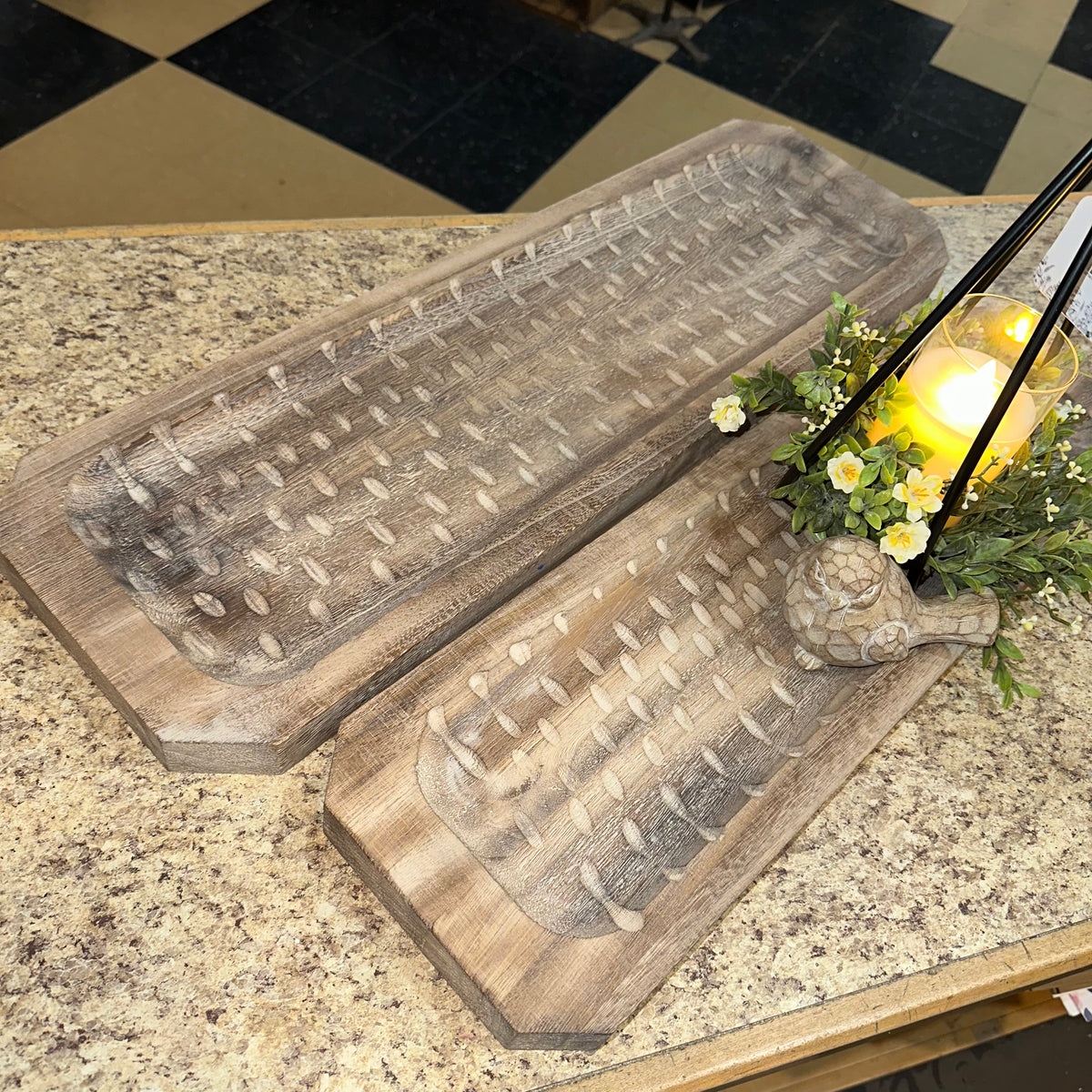 Rustic, Weathered Tray | Wood