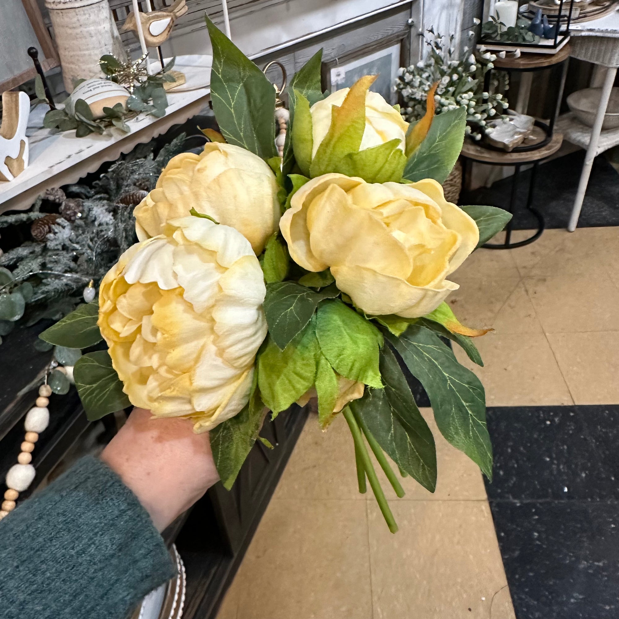 Peony Bush | Real Touch | Buttercream