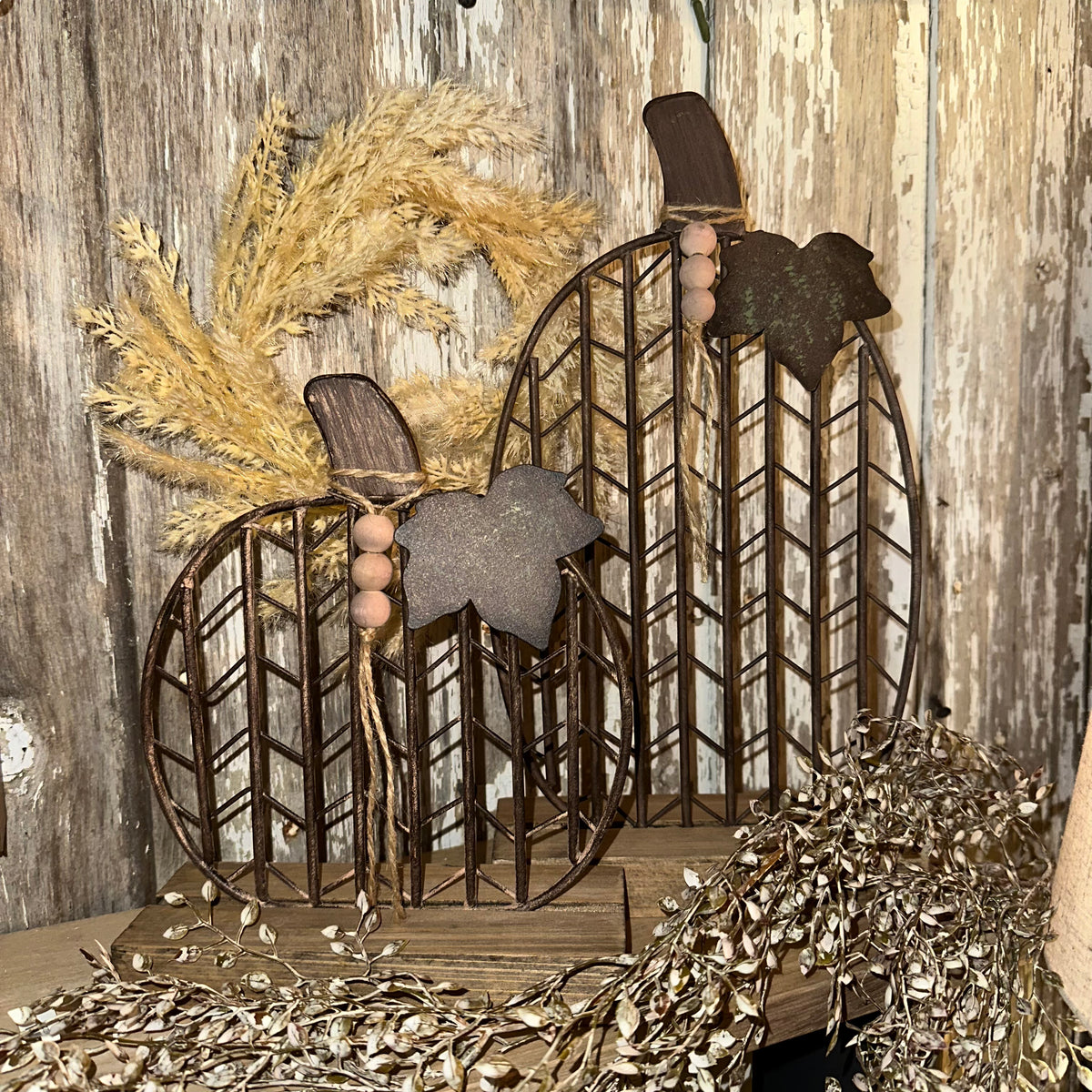 Metal Harvest Pumpkin