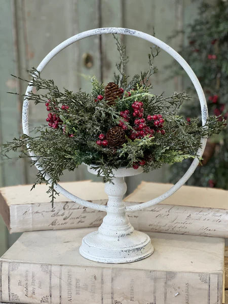 Noel Ceder &amp; Berries Half Sphere | 11&quot;