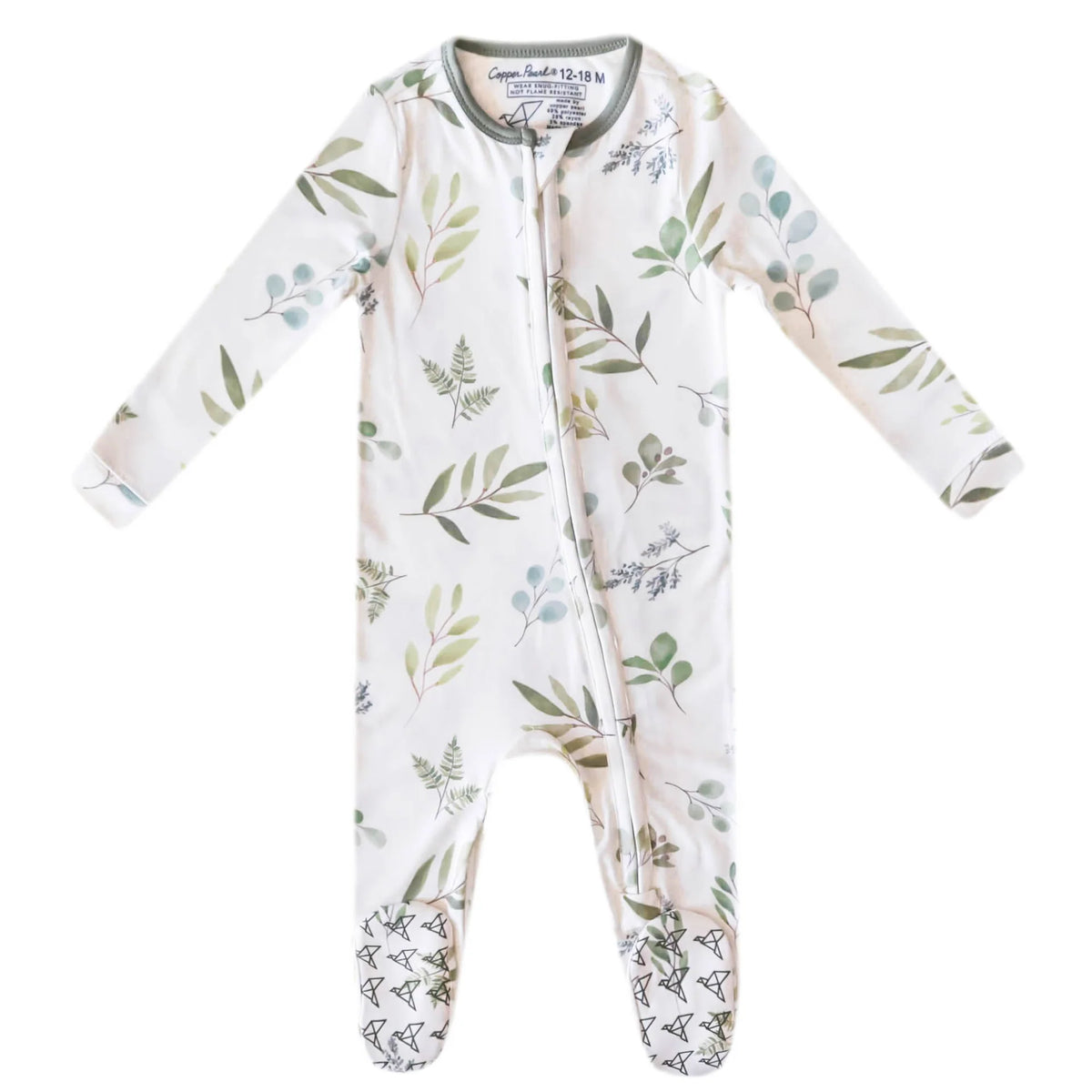 Haven Botanical | Zip-Up Footie Pajama