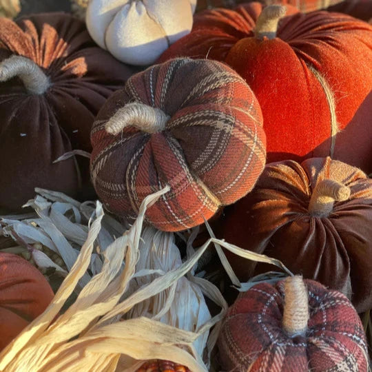 Autumn Plaid Pumpkin | Fabric