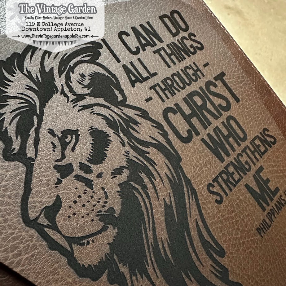 I Can Do All Things Through Christ | Philippians 4:13 | NIV Bible | Custom Engraved