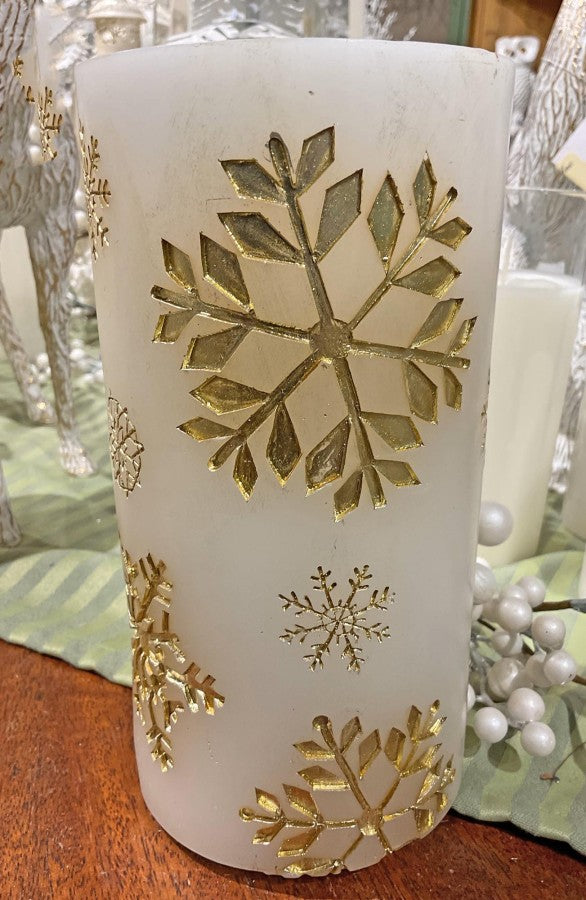 Snowflake | Golden Flakes | Candle Fountain