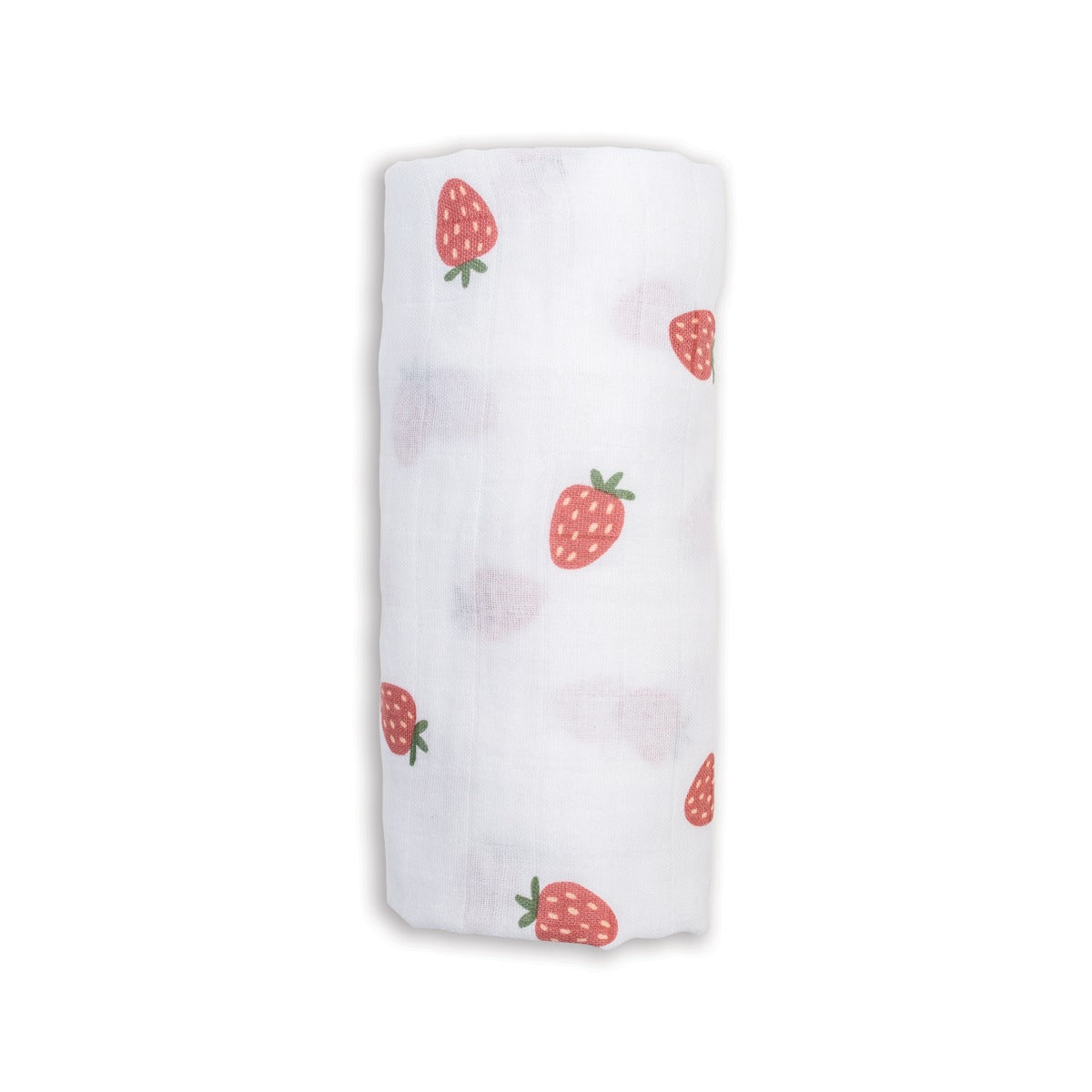 Strawberries | Cotton Muslin Swaddle Blanket
