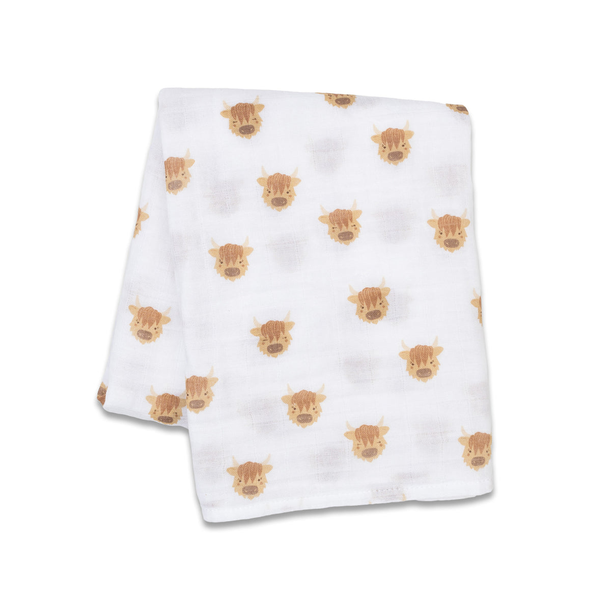 Highland Cows | Cotton Muslin Swaddle Blanket