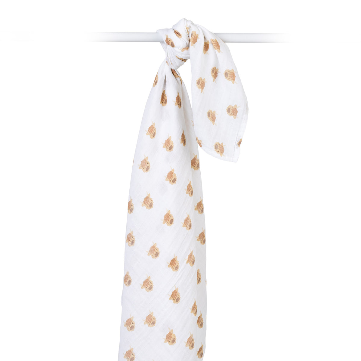 Highland Cows | Cotton Muslin Swaddle Blanket