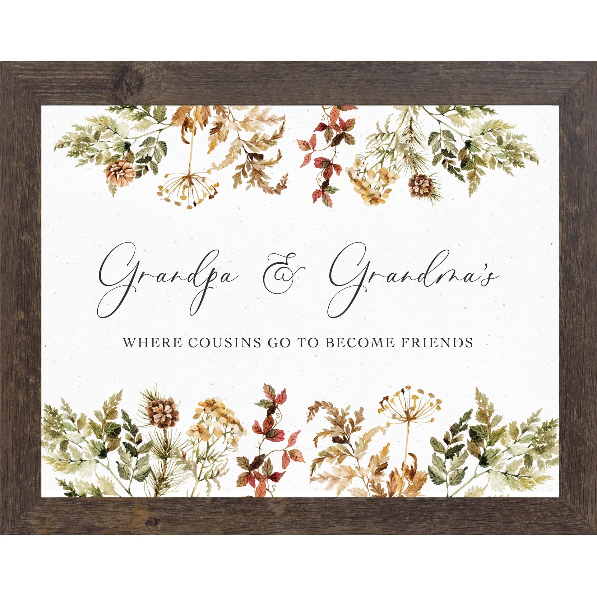 Grandpa & Grandma's | Framed Art