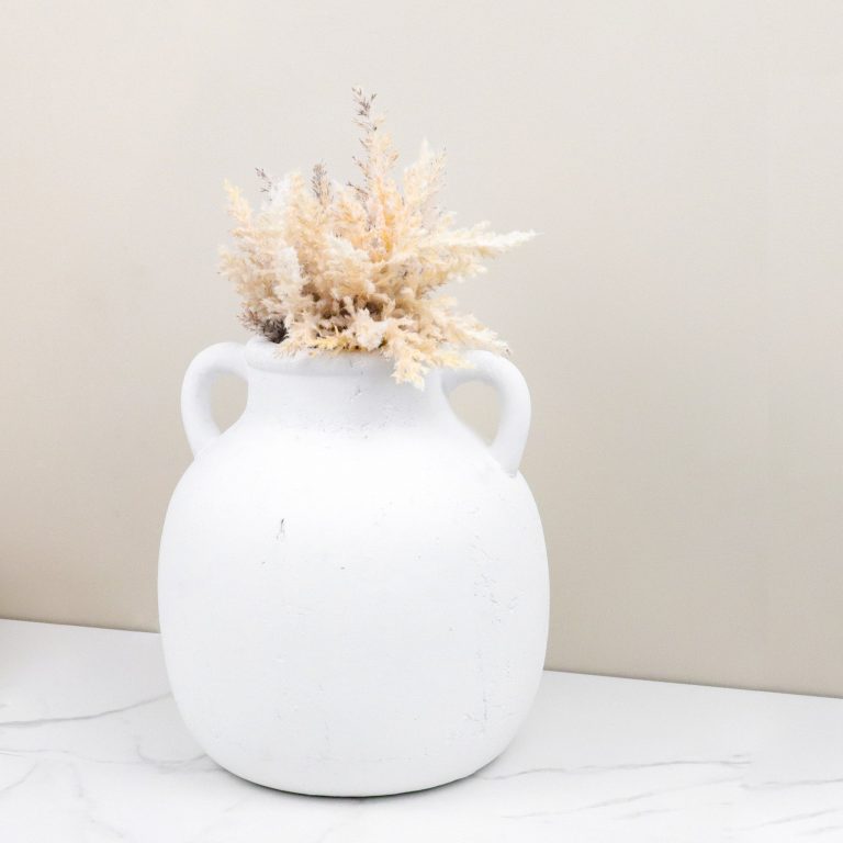 Jug Vase | White Matte | 12&quot;