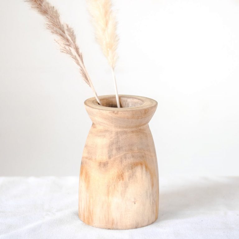 Wood Vase | 7&quot;