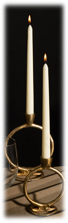 Round Taper Candle Holder | Gold