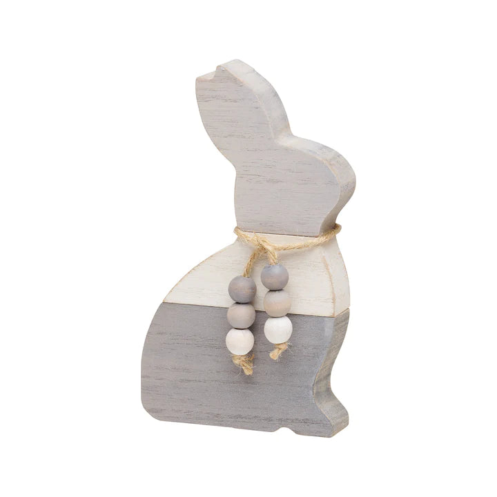 Grey Plank Bunny | Wood Sitter