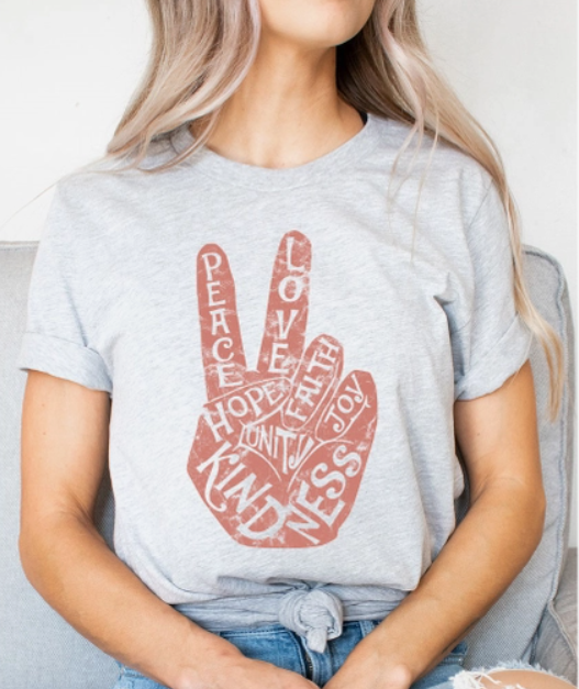 Peace, Love &amp; Kindness | Graphic Tee