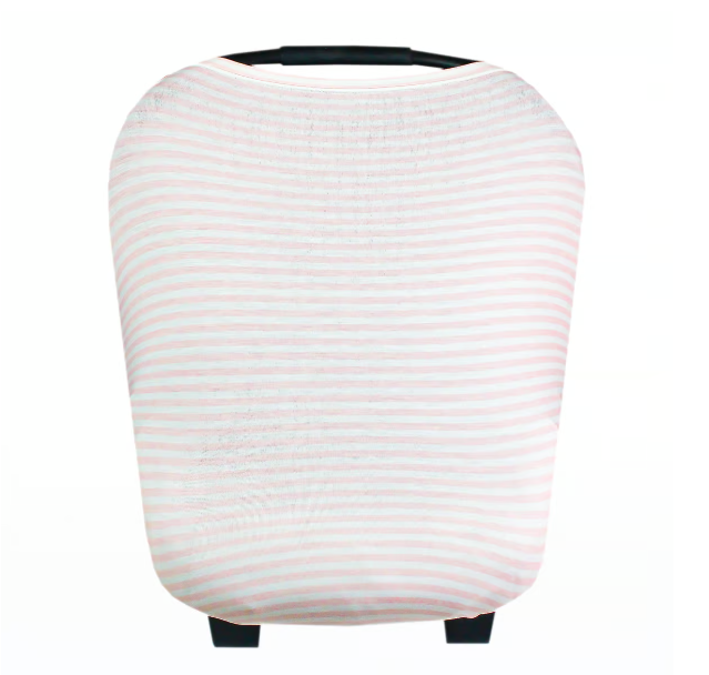 Winnie Pink Striped | Multi-Use Carseat Canopy &amp; Nursing Cover