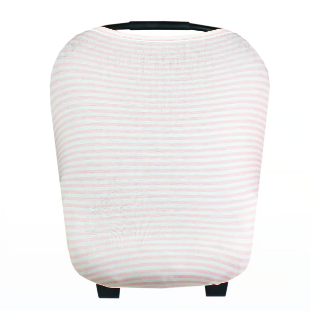 Winnie Pink Striped | Multi-Use Carseat Canopy & Nursing Cover
