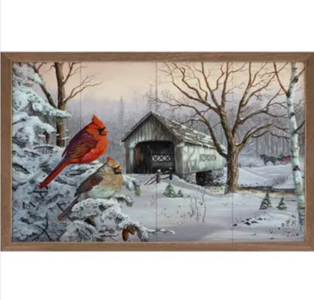 Cardinal Winter Scene | Wall Art