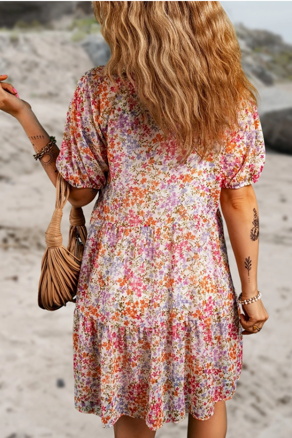 Floral Tiered Dress