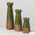 Two-Toned Green Bottle Vase | 5-10"