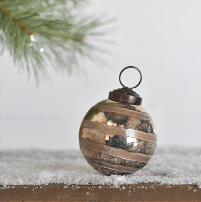 Mercury Glass Ornament | Silver
