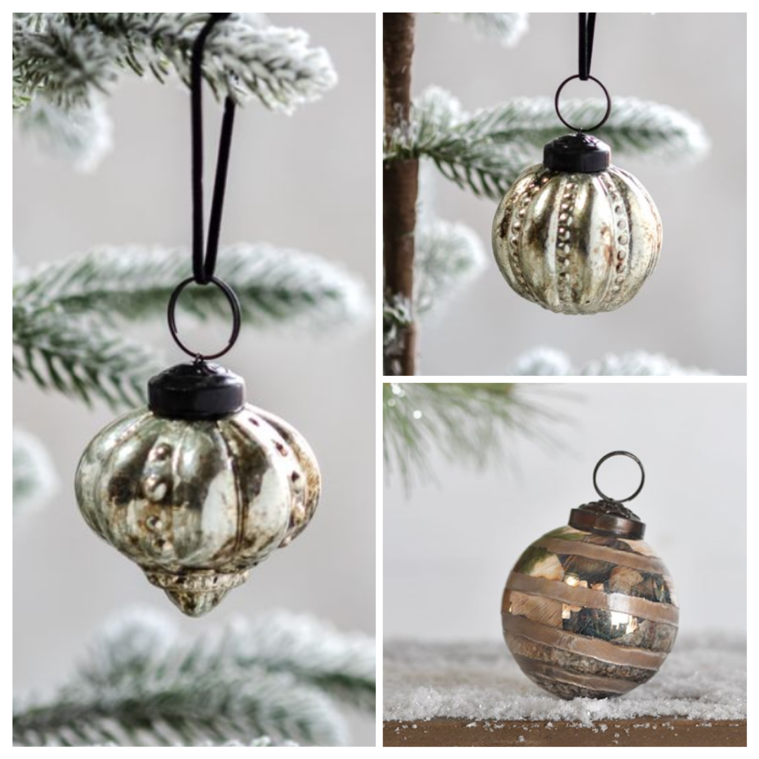 Mercury Glass Ornament | Silver