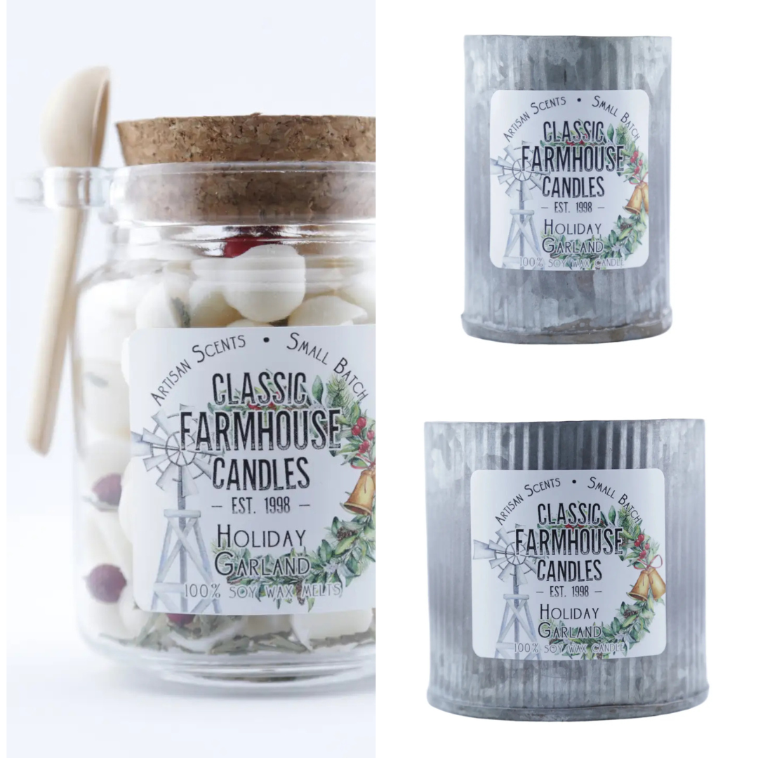 Holiday Garland | Soy Candle &amp; Wax Melts