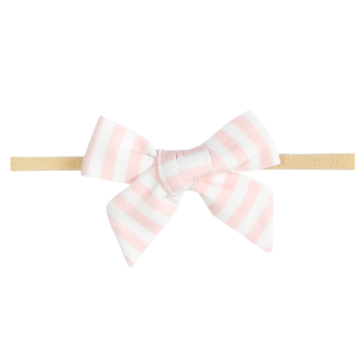 Winnie Pink Stripe | Classic Nylon Bow