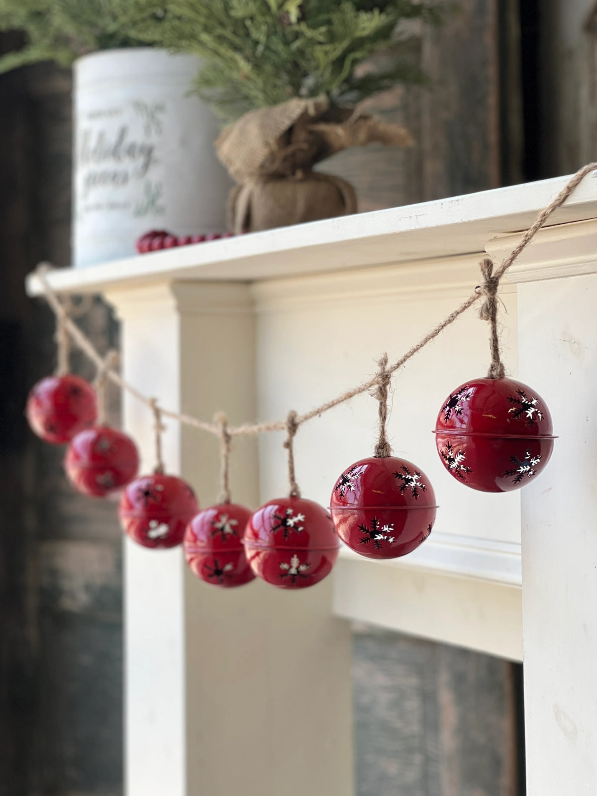 Jingle Bell Snowflake Garland | 5&#39;