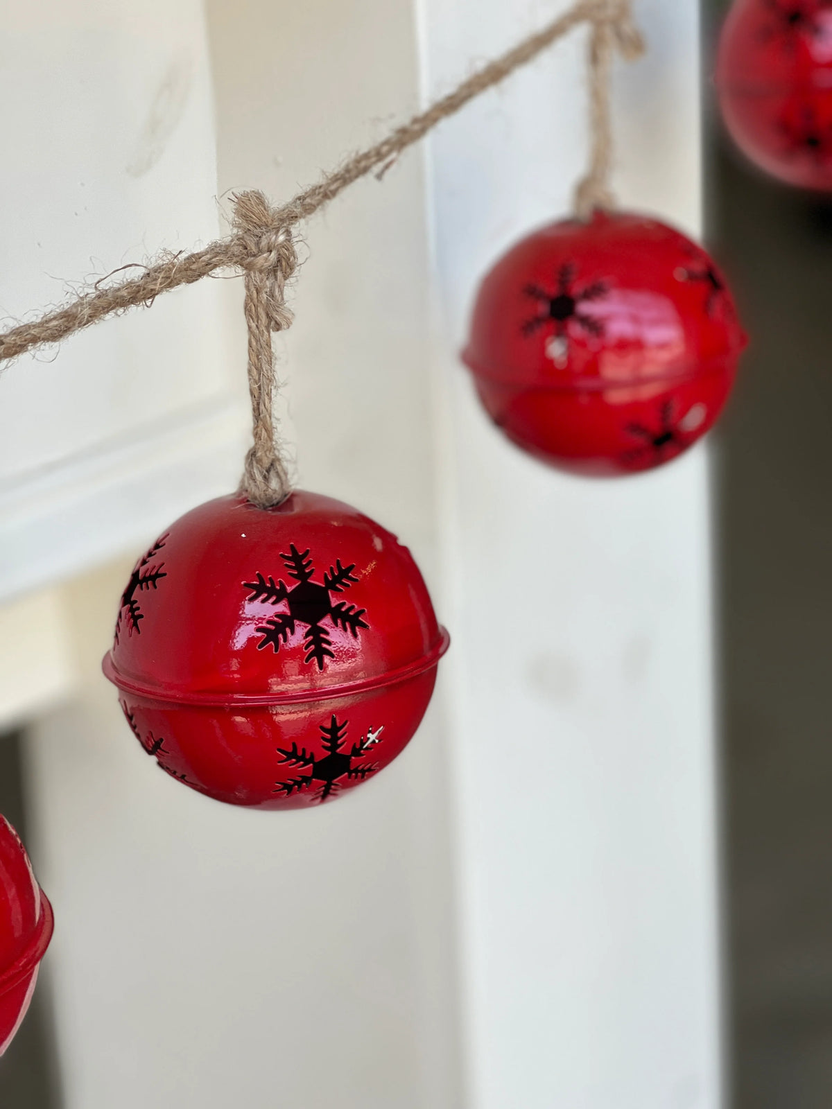 Jingle Bell Snowflake Garland | 5&#39;