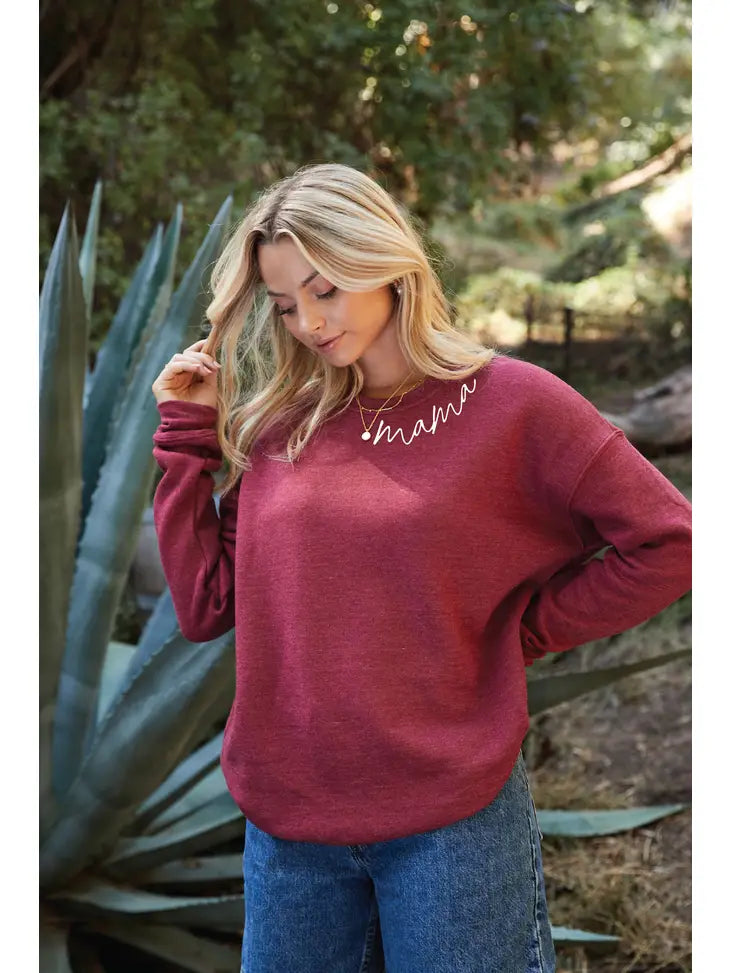 Mama Sweatshirt Mauve XL