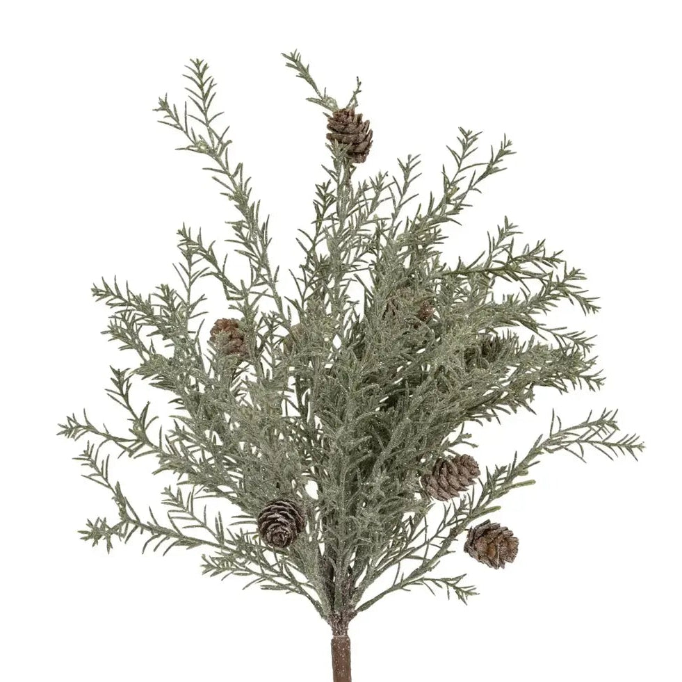 Frosted, Glittered Pine Bush | 18&quot;