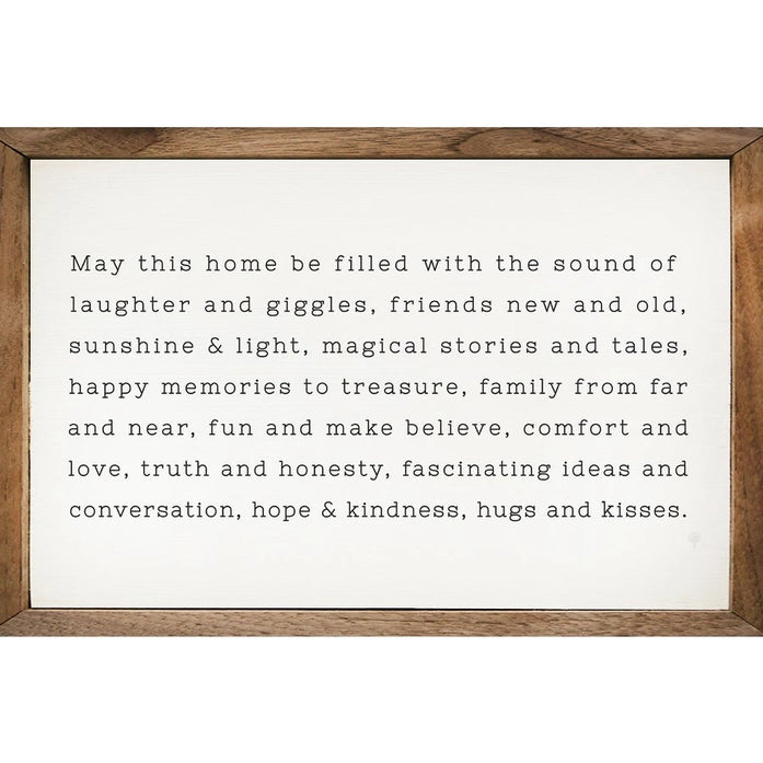 May This Home Be Filled with Love &amp; Laughter | Wall Art