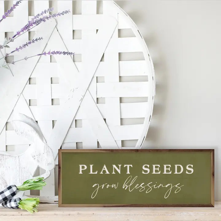 Plant Seeds Grow Blessings | Wall Art