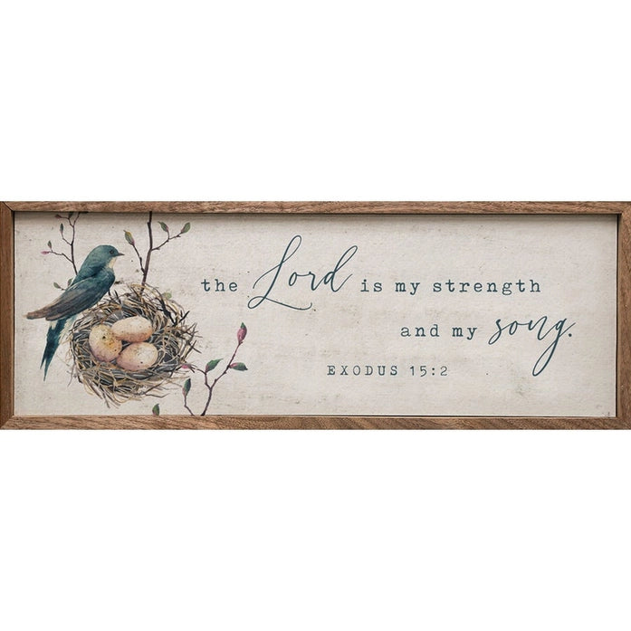 The Lord is My Strength Exodus 15:2 | Wall Art