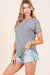 Soft, Knit Ribbed Top | Grey