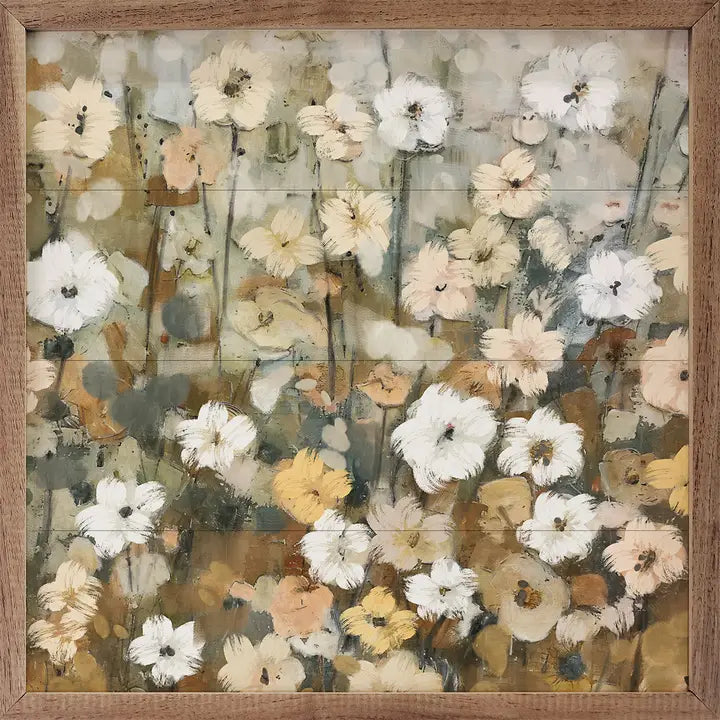 Abstract Neutral Florals | Wall Art