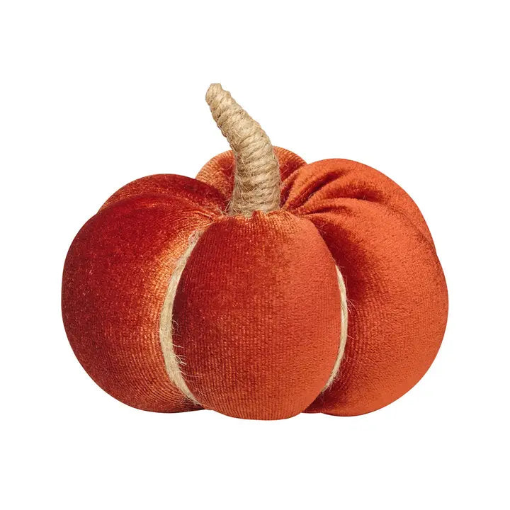 Dark Orange Velvet Pumpkin | Fabric