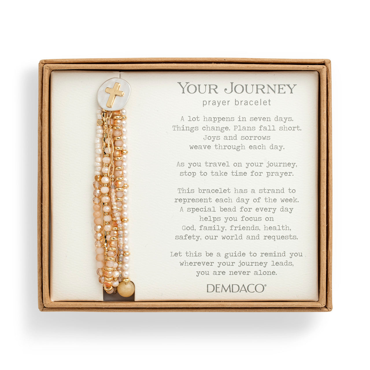 Your Journey Prayer Bracelet | Champagne