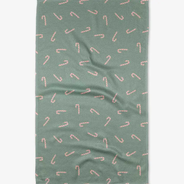 Geometry Kitchen Tea Towel | Cute Candy Canes